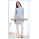 2017 women's hot sale sexy nighty for honeymoon soft stripe cotton nightshirts