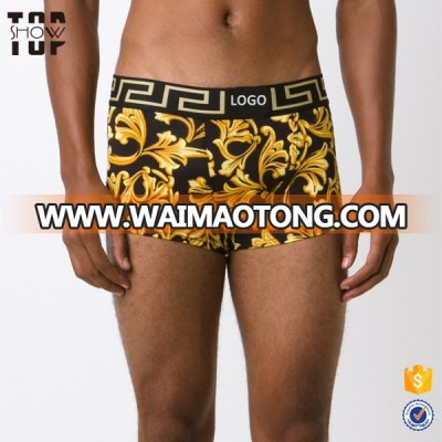 Custom man underwear all over printing elastic boxer shorts private label wholesale