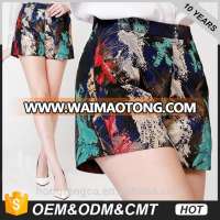 New design women's shorts women coloful shorts ladies' short zipper pants for women